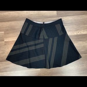 Banana Republic Black Skater Mini Skirt Size 8 Med